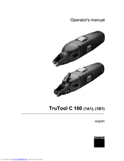 Trumpf TruTool C 160 1A1 Operator's Manual