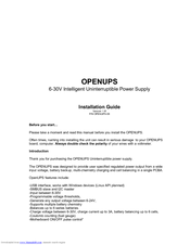 Mini-Box Open-UPS Installation Manual