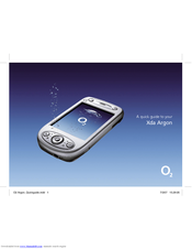 O2 Xda Argon Quick Manual