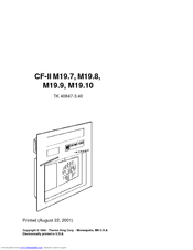 Thermo King CF-II M19.7 Reference Sheet