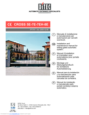 DITEC CROSS 5E-7E-7EH-8E Installation And Maintenance Manual