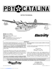 GREAT PLANES ElectriFly PBY Catalina Instruction Manual