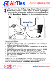 AirTies RT-205 Quick Setup Manual