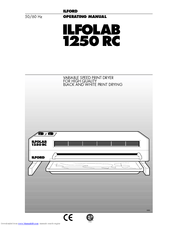 Ilford ILFOLAB 1250 RC Operating Manual