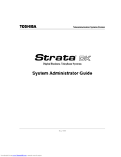 Toshiba Strata DK14 System Administrator Manual