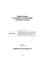 Hamamatsu Photonics C11440-42U01 Instruction Manual