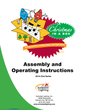Animated Lighting Christmas in a box Assembly And Operating Instructions Manual