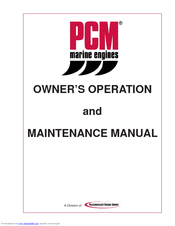 PCM 2012 Catanium CES HO303 Owner's Operation And Maintenance Manual