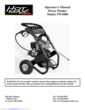 Hot Max PW3000 Operator's Manual
