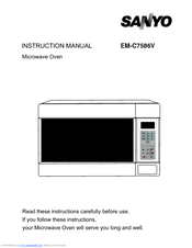 Sanyo EM-C7586V Instruction Manual