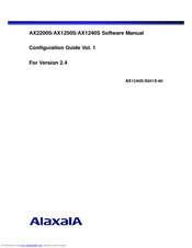 Alaxala AX2200S Series Configuration Manual