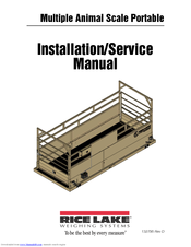 Rice Lake Multiple Animal Scale Portable Installation & Service Manual