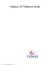 Callware Technologies UC Manual