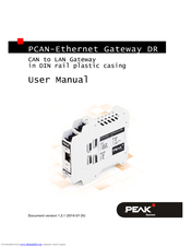 Peak PCAN-Ethernet Gateway DR User Manual
