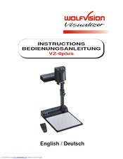 WolfVision VZ-8plus Instructions Manual