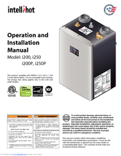 Intellihot i200P Operation And Installation Manual