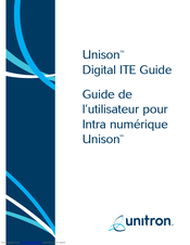 Unitron Unison Digital ITE Manual