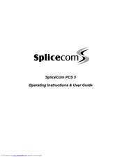 Splicecom PCS 5 Operating Instructions & User Manual
