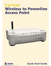 Corinex Wireless to Powerline Access Point Quick Start Manual