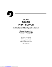 Microplex M204 Installation And Configuration Manual