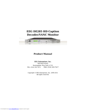 EEG DE285 HD Product Manual