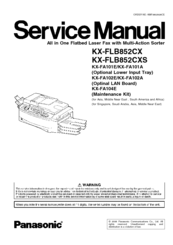 Panasonic KX-FLB852CX Service Manual