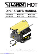 Landa HOT2-1100 Operator's Manual