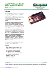 Digilent chipKIT Network Shield Reference Manual And User's Guige