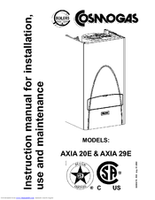 COSMOGAS AXIA 20E Installation And Operating Manual