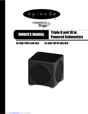Episode ES-SUB-TRP10-500-BLK Owner's Manual