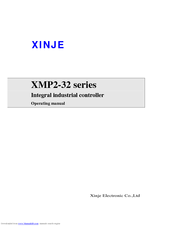 Xinje XMP2-32 series Operating Manual