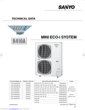 Sanyo SPW-CR605GXH56 Technical Data Manual