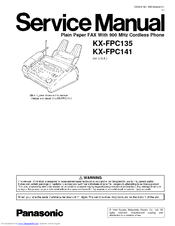 Panasonic KX-FPC141 Service Manual