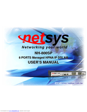 NetSys NH-800SP User Manual
