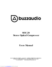 Buzzaudio SOC-20 User Manual