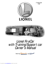 Lionel FireCarwith Training/Support car Owner's Manual
