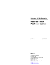 Motoman MotoPos-T1000 Positioner Manual