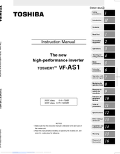 Toshiba TOSVERT VF-AS1 Series Instruction Manual