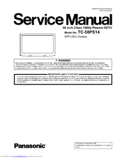 Panasonic TC-58PS14 Service Manual