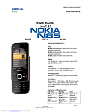 Nokia N85 RM-334 Sevice Manual