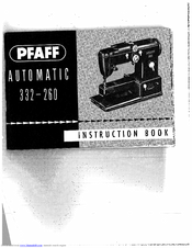 Pfaff Automatic 332 Instruction Book