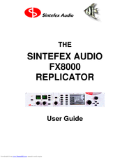 Sintefex Audio FX8000 User Manual