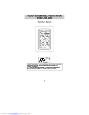 La Crosse WS-3650 Operation Manual