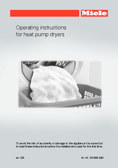 Miele TKR 350 WP Operating Instructions Manual