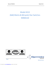 Giga-tronics 4513 Operation Manual