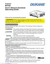 Dukane 8112 User Manual