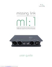 sonible missing link ml:1 User Manual