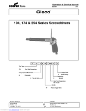 Cleco 254 Series Operation & Service Manual