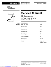 Whirlpool ADP 242 S WH Service Manual