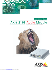 AXIS 2191 Installation Manual